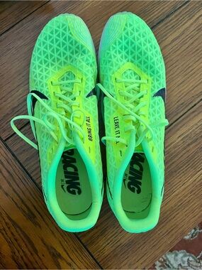 Nike Men's Bright Green Racing Spikes